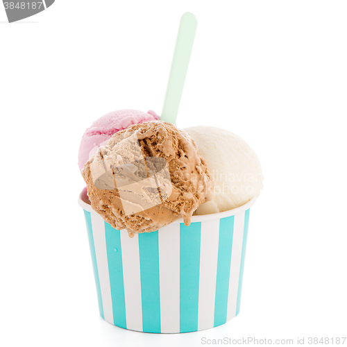 Image of Ice cream scoop in paper cup