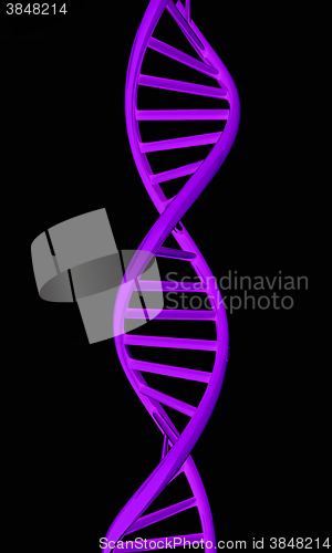 Image of DNA structure model