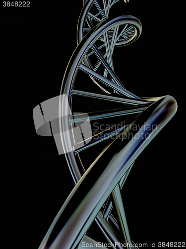 Image of DNA structure model