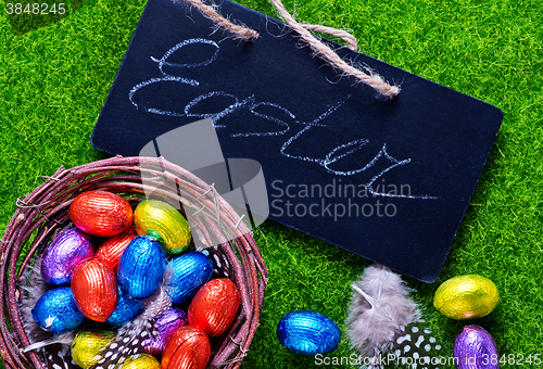 Image of easter eggs