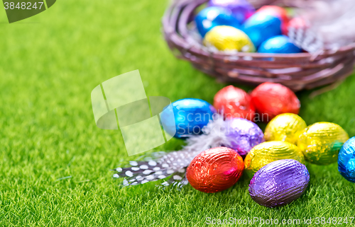 Image of easter eggs