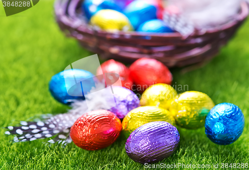 Image of easter eggs