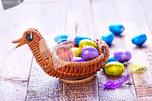 Image of easter eggs