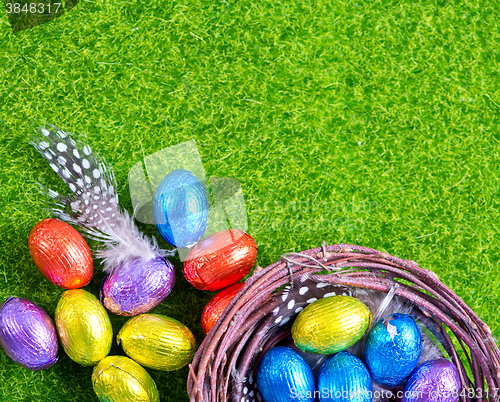 Image of easter eggs