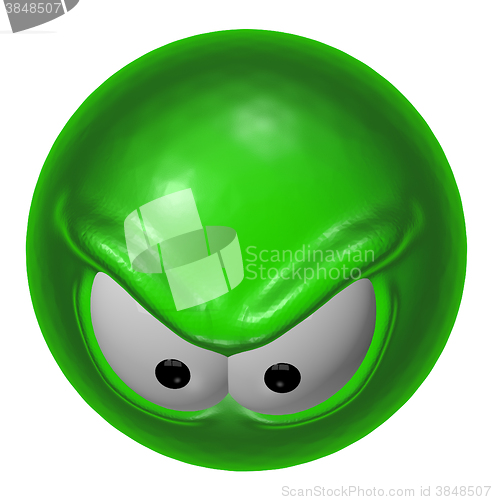 Image of evil green smiley 