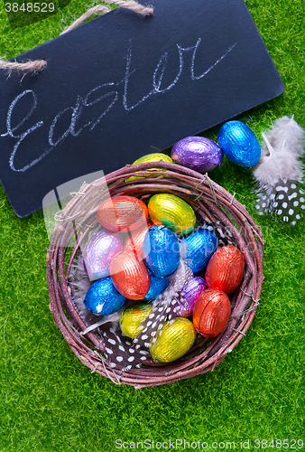 Image of easter eggs