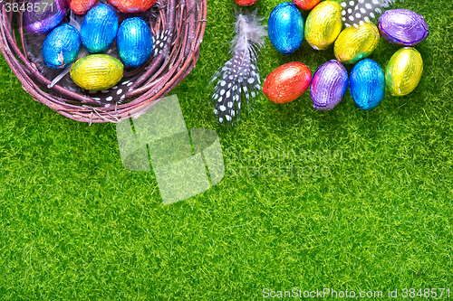 Image of easter eggs