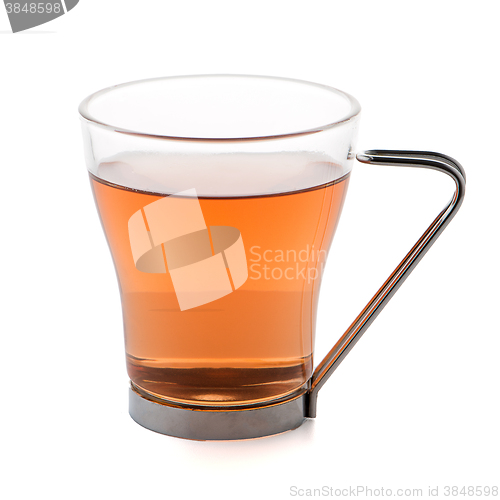 Image of Glass cup of black tea