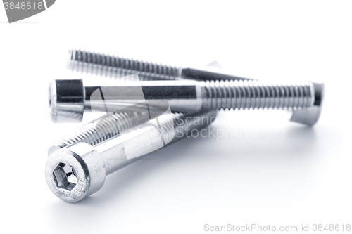 Image of Hex head bolt screws thread 