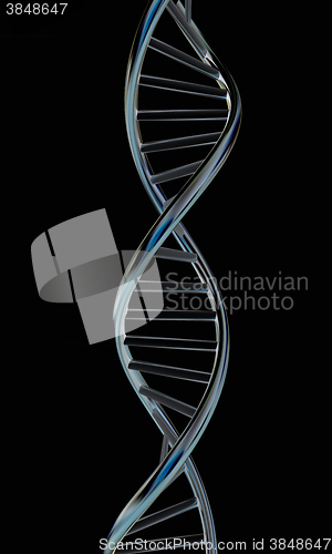 Image of DNA structure model