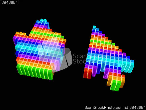 Image of Set of Link selection computer mouse cursor 