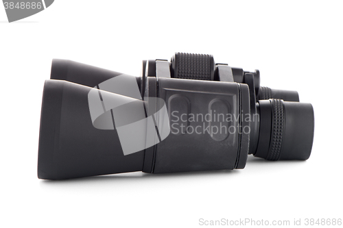 Image of Black binoculars isolated