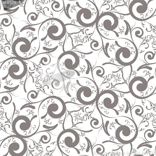 Image of floral tile blk