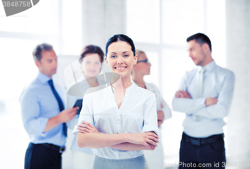 Image of businesswoman in office