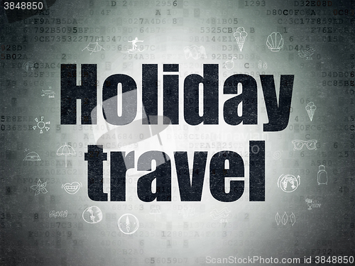 Image of Tourism concept: Holiday Travel on Digital Paper background
