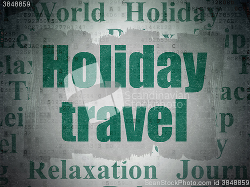Image of Vacation concept: Holiday Travel on Digital Paper background