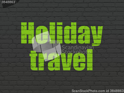 Image of Tourism concept: Holiday Travel on wall background