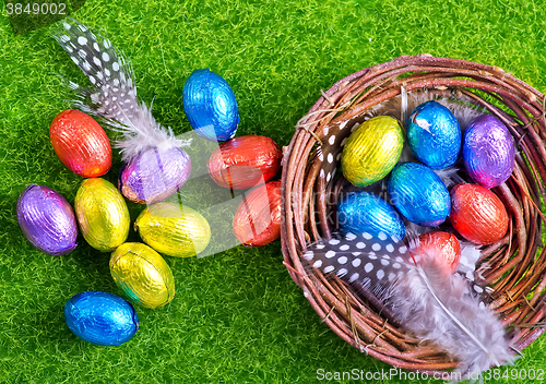 Image of easter eggs