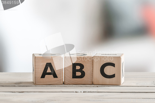 Image of Cubes with alphabet letters