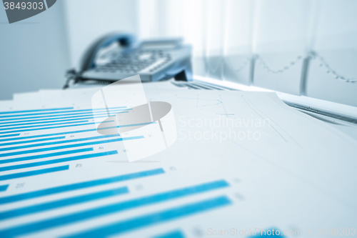 Image of Office documents on a desk