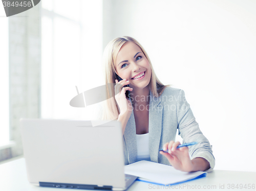 Image of businesswoman with phone