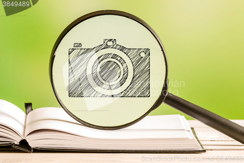 Image of Photography search with a pencil drawing