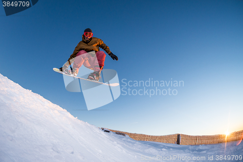 Image of Snowboarding in the mountains