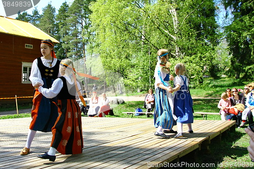 Image of Unidentified dancers in folklore ensemble