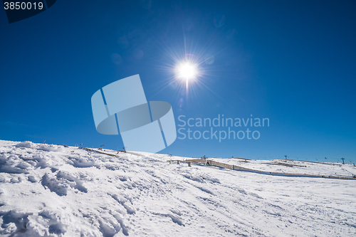 Image of Mountains with snow in winter