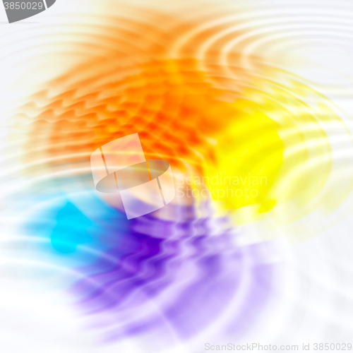 Image of Abstract color spots and ripples