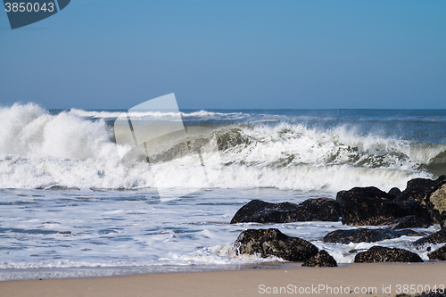 Image of Atlantic waves in Portugal