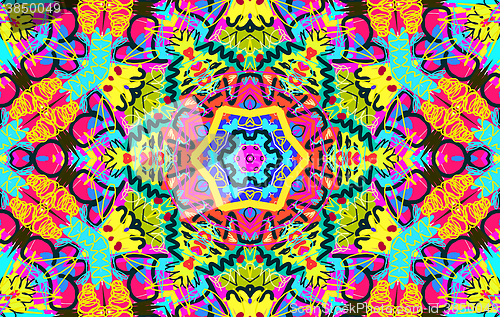 Image of Bright multi-colored untidy pattern