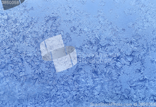 Image of Ice pattern on winter glass