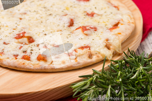 Image of Freshly homemade pizza