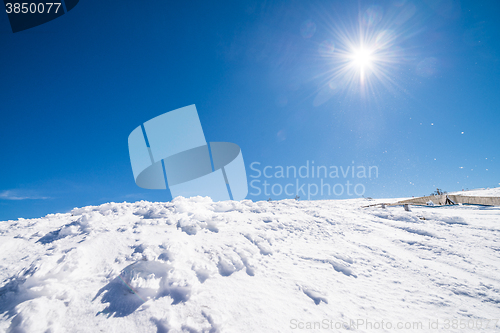 Image of Mountains with snow in winter