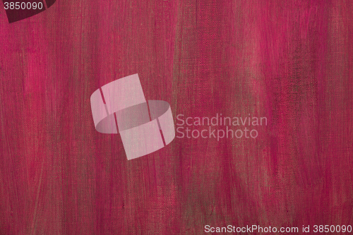 Image of Red painted artistic canvas