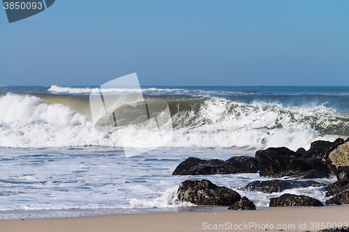 Image of Atlantic waves in Portugal