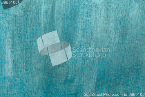 Image of Blue painted artistic canvas