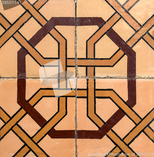 Image of Traditional Portuguese glazed tiles