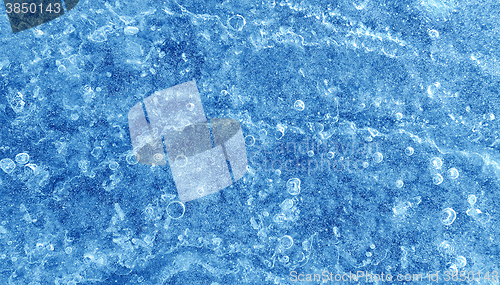 Image of Texture of natural blue ice