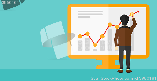 Image of Businessman presenting report.