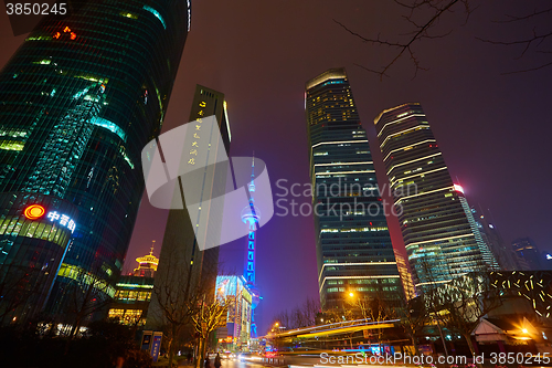 Image of Oriental Pearl Tower at night