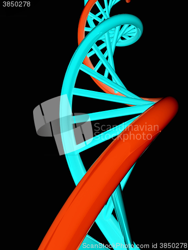 Image of DNA structure model