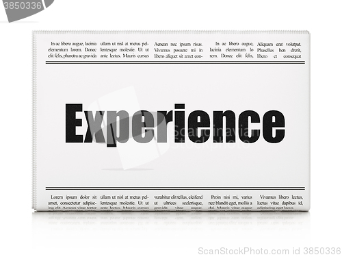 Image of Finance concept: newspaper headline Experience