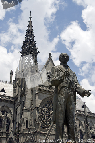 Image of basilica quito ecuador statue garcia moreno