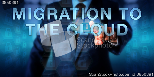 Image of Consultant Pressing MIGRATION TO THE CLOUD