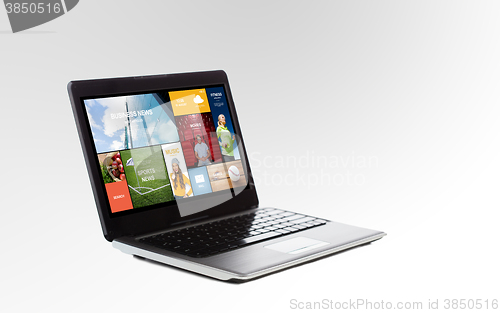 Image of laptop computer with screen