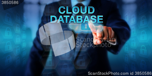 Image of Database Manager Pressing CLOUD DATABASE