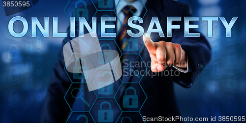 Image of Network Administrator Pressing ONLINE SAFETY