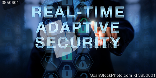 Image of Manager Touching REAL-TIME ADAPTIVE SECURITY